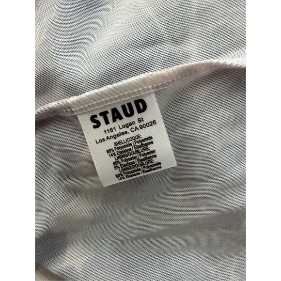 NWT Staud Solana Floral Ruched Maxi Dress Size M $395 - Picture 13 of 14